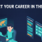 Isometric illustration of an entry-level SOC analyst at a security operations desk with a threat map and alert triage board, headline Start Your Career in the SOC